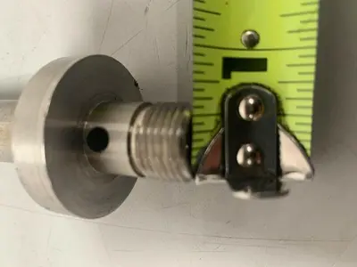 Stainless Steel 12" L x 5/8" D Mixing Rod
