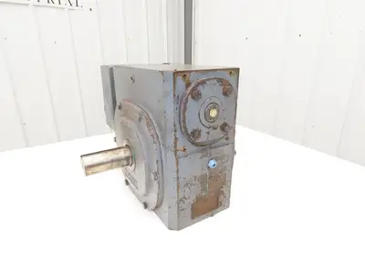 Boston Gear Worm Gearbox 150:1 Ratio Double Reducer 12rpm 182T Dual Shaft Output