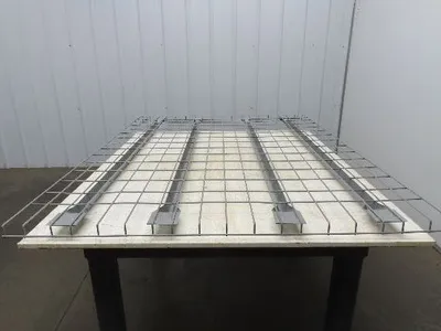 New Pallet Rack Wire Deck 60x46" Waterfall 4 Flared Channel Racking 2500lb Mesh