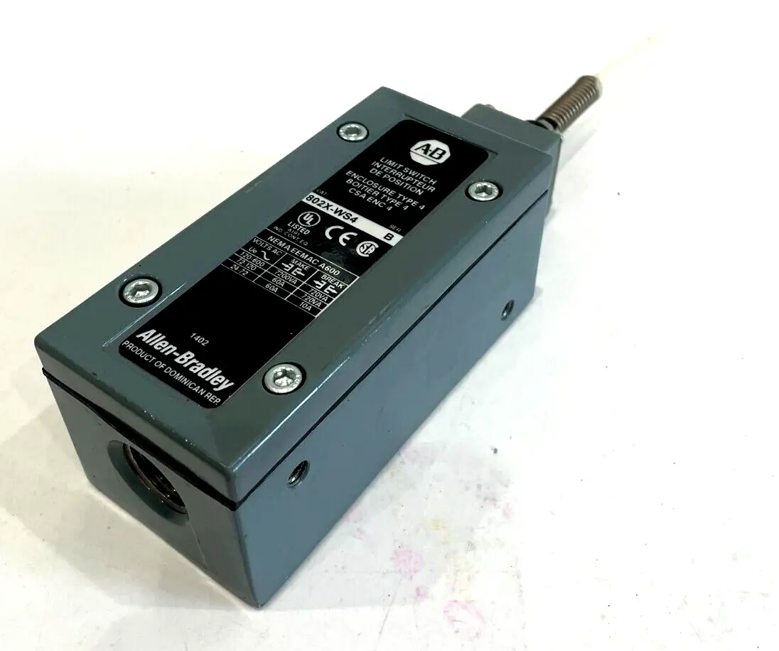 ALLEN BRADLEY 802X-WS4 LIMIT SWITCH SERIES B 802XWS4 NEW, SURPLUS