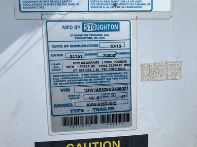 Used 2014 STOUGHTON _UNKNOWN_ Misc Trailers Michigan US | Miedema Asset Management Group #1301600