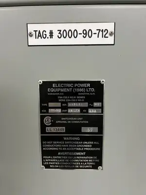 MV Double-Ended Unit Substation - 2 x 2000/3000kVA, 13.8kV Transformers w/ 4160V Ampgard Switchgear