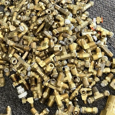Extra Large Assorted Lot of Connectors Various Elbows,Tees,Straight,etc