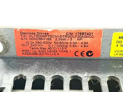 Used Danfoss Speed Drive Variable Speed Drives Michigan US | Maverick Industrial Sales #1462722