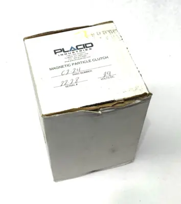 NEW PLACID INDUSTRIES MAGNETIC PARTICLE CLUTCH 24VDC
