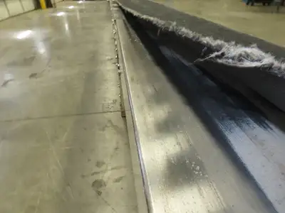 Lewco 21"x 18' Slider Bed 18" Belt Conveyor .5Hp 460V 3PH Center Drive 64 FPM