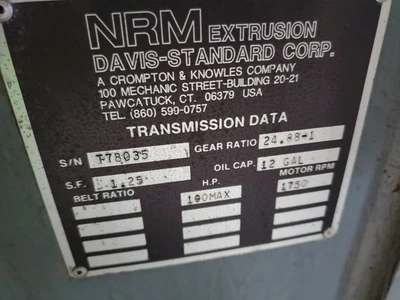 NRM 3.5" Cold Feed Rubber Extruder