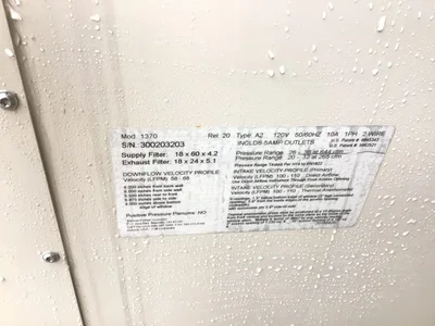 Thermo Scientific 1370 1300 Series A2 Biological Safety Cabinet 120V 50/60Hz 10A