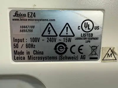 Leica Microscope EZ4 100V-240V ~ 15W 50/60Hz 10447199 (12.4.8)
