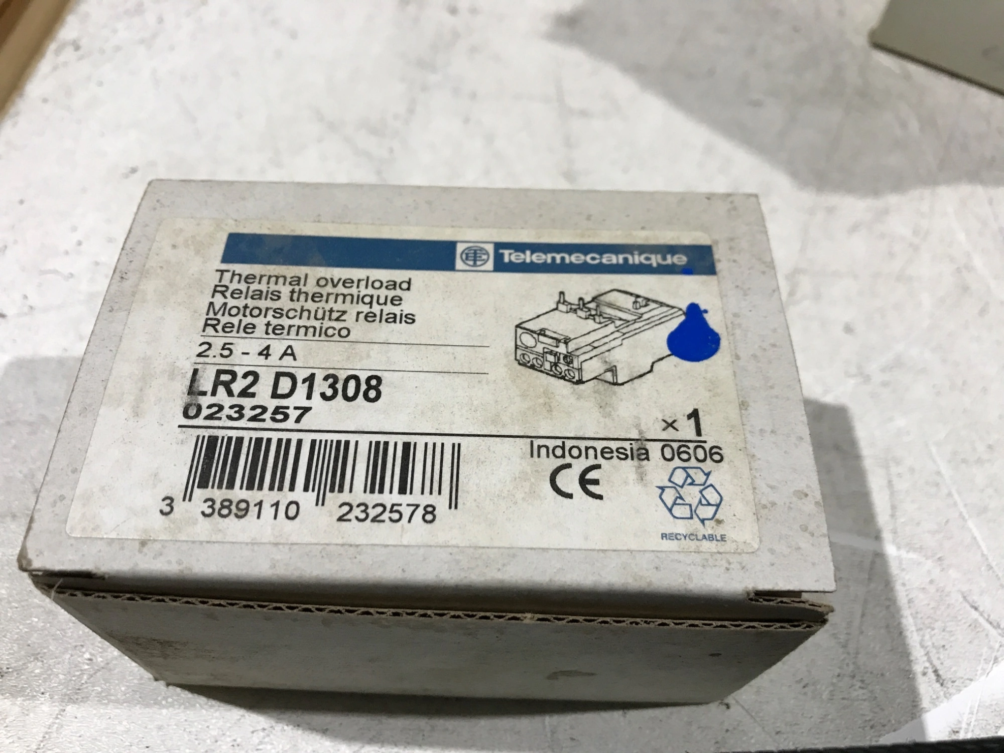 NEW TELEMECANIQUE LR2 D1308