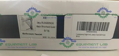 NEW BRUSHED GOLD SINGLE HANDLE FAUCET FOR BATHROOM W/ BRUSHED GOLD POP UP STOPPER