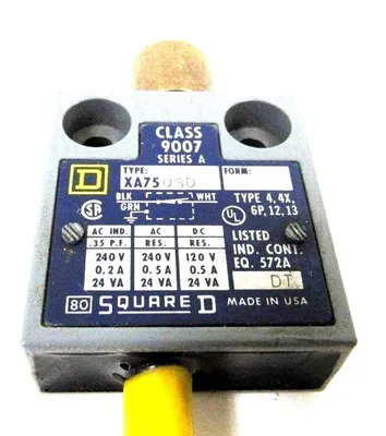 NEW SQUARE D 9007-XA7506D ROLLER LIMIT SWITCH 9007XA7506D