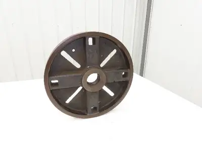 Slotted Lathe Drive Face Plate Cast Iron 	2-1/2-6 Direct Screw 16" OD 8 Slot