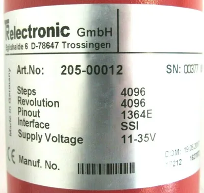 NEW TR ELECTRONIC 205-00012 ENCODER 20500012