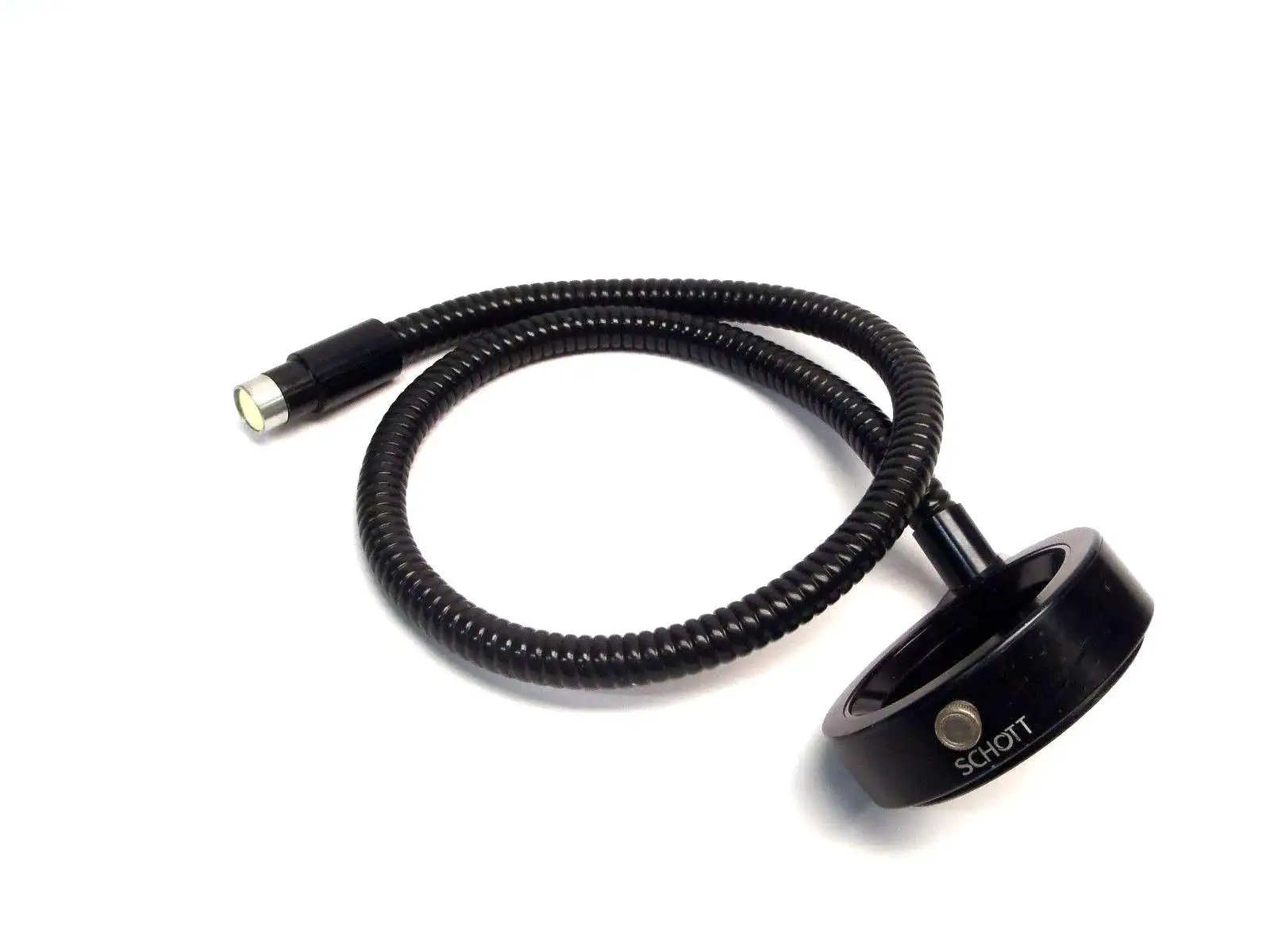 USED SCHOTT FIBER OPTIC LIGHT RING 55MM ID 32" LENGTH CABLE