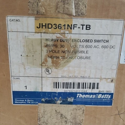 NEW Thomas & Betts JHD361NF-TB