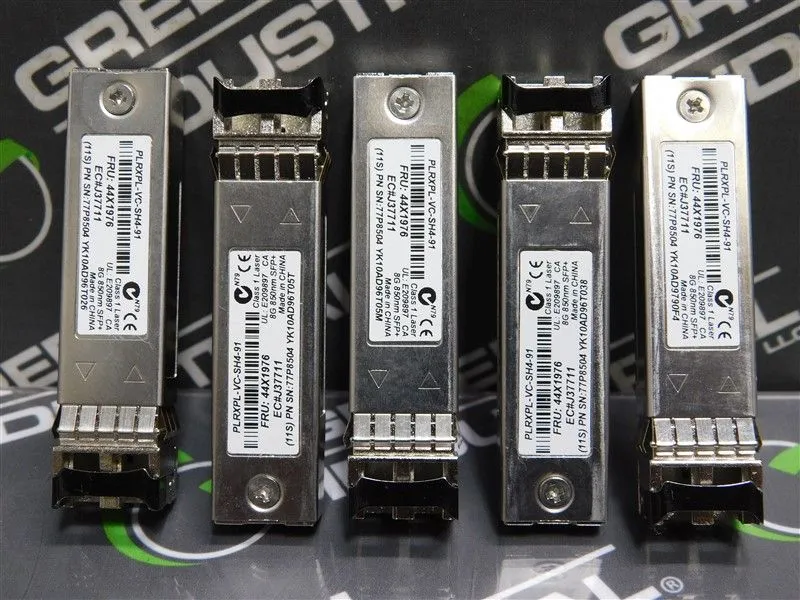 Lot of 5 IBM PLRXPL-VC-SH4-91 Optical Transceiver (11S) 77P8504 Used