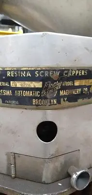 USED RESINA S-41 CAPPER - STAINLESS BASE S-41