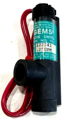 NEW GEMS SENSORS 122341 FLOW SWITCH .25GPM