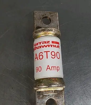 Ferraz Shawmut A6T90 90Amp A6T 600VAC 300VDC Class T Fuse Lot of 3 Loc4E40