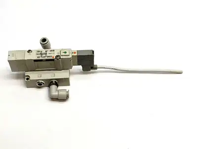 SV3400-5W1U-02N | SMC  Solenoid Valve w/ Sub Plate - Used