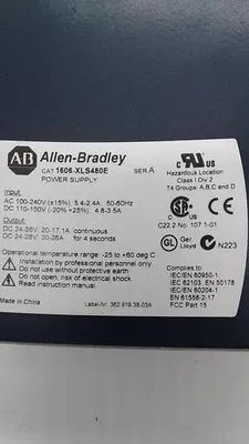 Used ALLEN-BRADLEY ALLEN-BRADLEY POWER SUPPLY 1606-XLS480E Power Supplies | ND Industrial Surplus #1211910