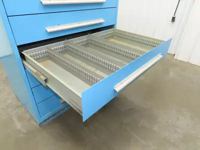 Nu-Era Modular Tool Storage Cabinet 8 Drawer 45x28x61" Stanley Vidmar Lista