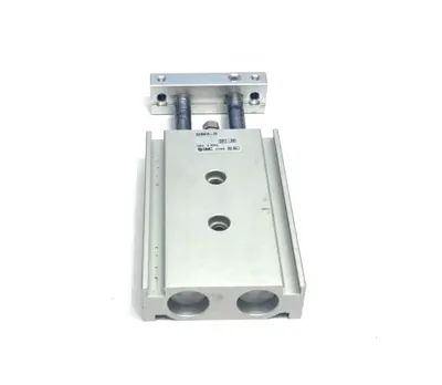 CXSM15-25 | SMC  Dual Rod Pneumatic Guided Cylinder 15mm Bore 25mm Stroke - Used