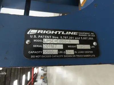 Used RIGHTLINE _UNKNOWN_ Forklift Attachments Indiana US | Arrow Industrial #1408589