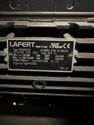 USED LAFERT BLOWER MOTOR