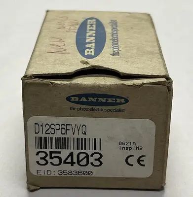 USED BANNER ENGINEERING D12SP6FVYQ
