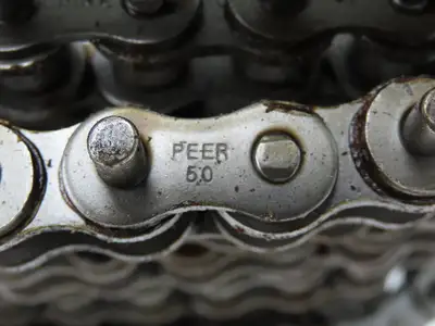 Peer 50R X100FT SP D-1 E2PIN Roller Chain #50 Riveted 20' Reel D-1 Attachment