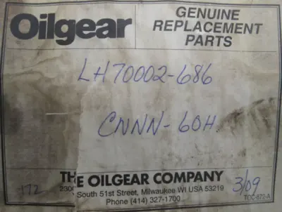 NEW OILGEAR LH70002-686 VALVE LH70002686