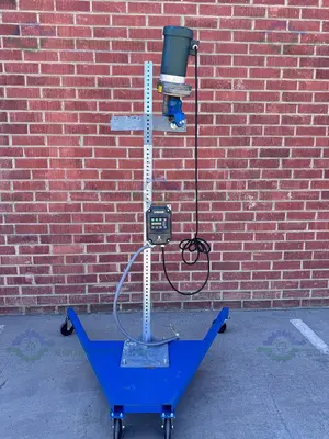 USED NEPTUNE JD-5.1 DUAL DIRECT DRIVE PORTABLE MIXER ON STAND W/ VFD