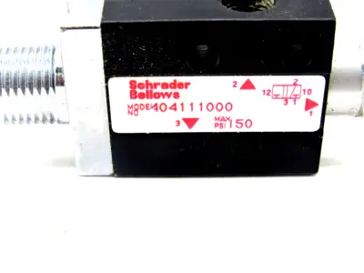 NEW SCHRADER BELLOWS 404111000 POPPET VALVE W/PLUNGER
