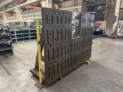 72" X 96" X 3" THICK ANGLE PLATE: STOCK #23548