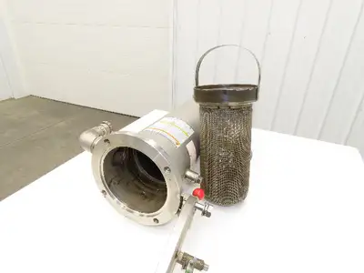 SMC FGFS1A-20-E010X190 Hydraulic Bag Filter Stainless Basket Strainer 190x440L