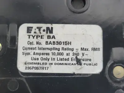 Used EATON BAB3015H Switchgears British Columbia CA | Lenmark #241971
