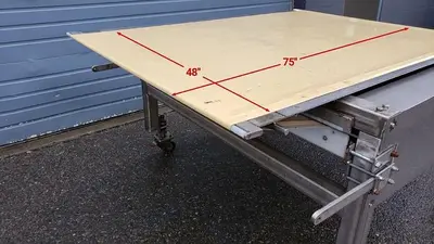 6' L x 4' W Flat Belt Conveyor