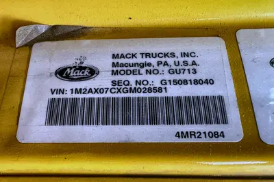 Used 2016 MACK GRANITE GU713 Dump trucks Pennsylvania US | Proxy Equipment #1377963
