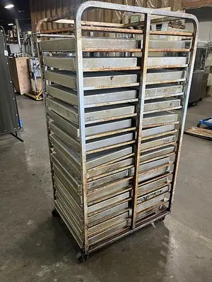Roll-In Double Oven Rack with Pans