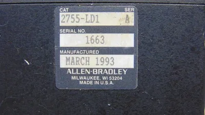 Allen Bradley 2755-LD1 Fixed Mount Barcode Reader Series A Used
