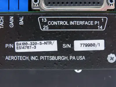 Aerotech BA100-320-S-NTR Servo Amplifier Drive Controller 200-240V 50/60Hz 30A