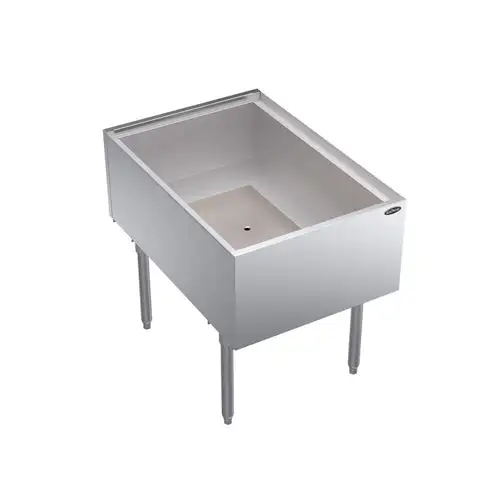 Krowne KRPT-2436 35" x 24" Royal Series Drop In Ice Bin w/ 175 lb Capacity - Stainless