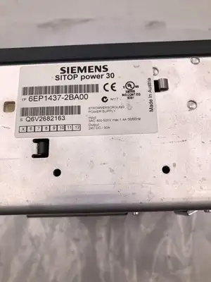 Siemens SITOP Power 30 1P 6EP1437-2BA00 PLC Power Supply 24VDC 30A