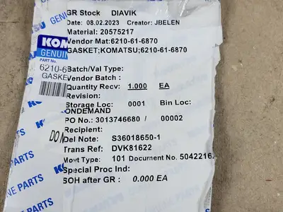 NEW KOMATSU 6210-61-6870