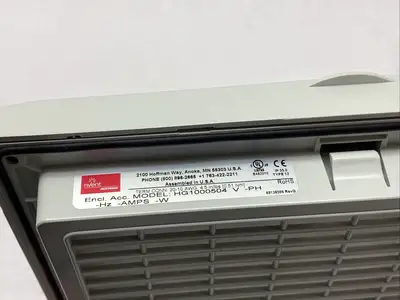 Hoffman HG1000504 nVent HG Filter Fan Exhaust Grille IP55 10" Gray Plastic 34251