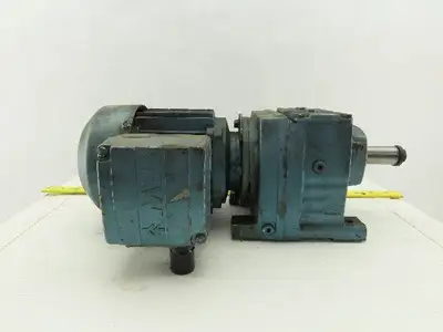 Sew Eurodrive  R37DT71C4TF-IS 1/3HP Motor 230/460V 3Ph W/25:1 Inline Gearbox