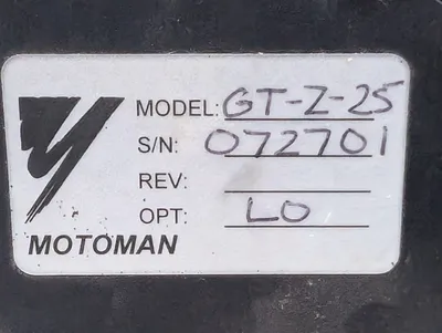 Yaskawa Motoman GT-Z-25 Robot Arm Interface Board HSBX2BI Rev. B Used
