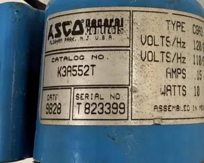 NEW ASCO SOLENOID VALVE K3A552T